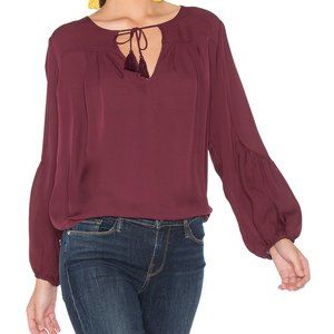 Joie Ezbeth Silk Blouse with Tassels